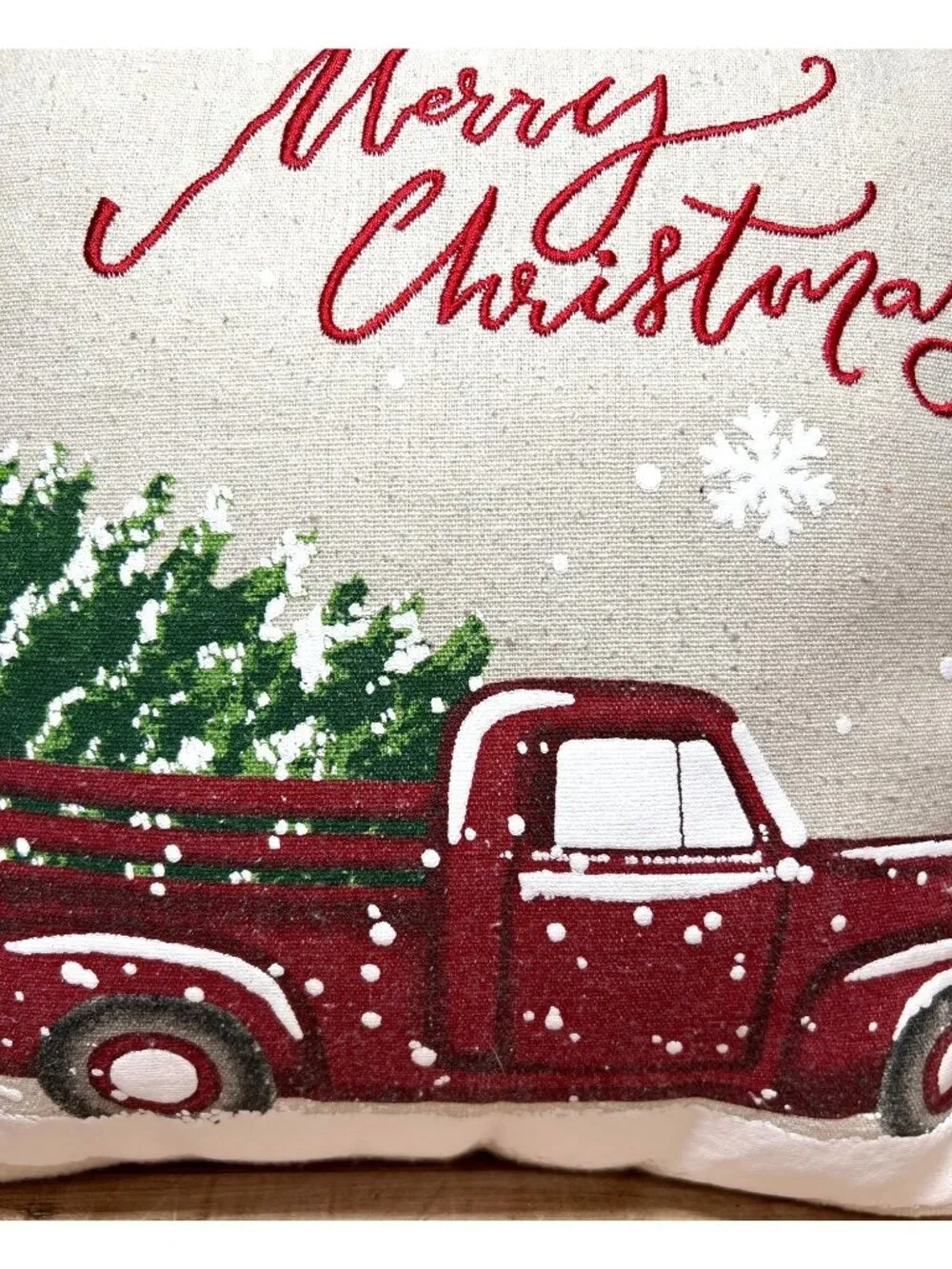 Hobby Lobby Merry Christmas Truck Pillow 14.5''